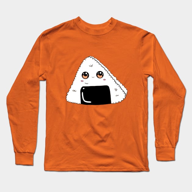 Kawaii onigiri Long Sleeve T-Shirt by Littlepancake